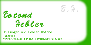 botond hebler business card